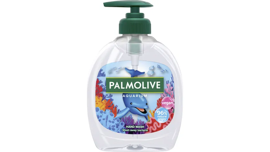 Palmolive Flüssigseife Aquarium - sanfte Handreinigung für Kinder mit einem blumigen Duft 300 ml