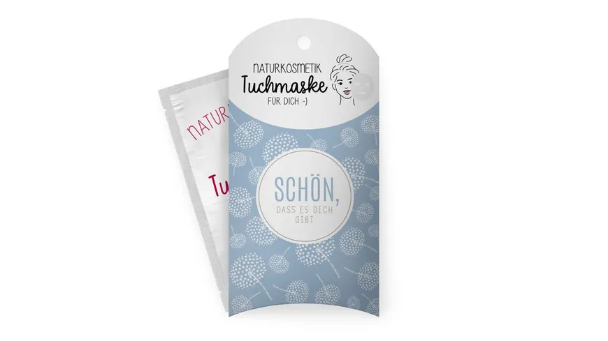 Geschenk für Dich Tuchmaske Pusteblume