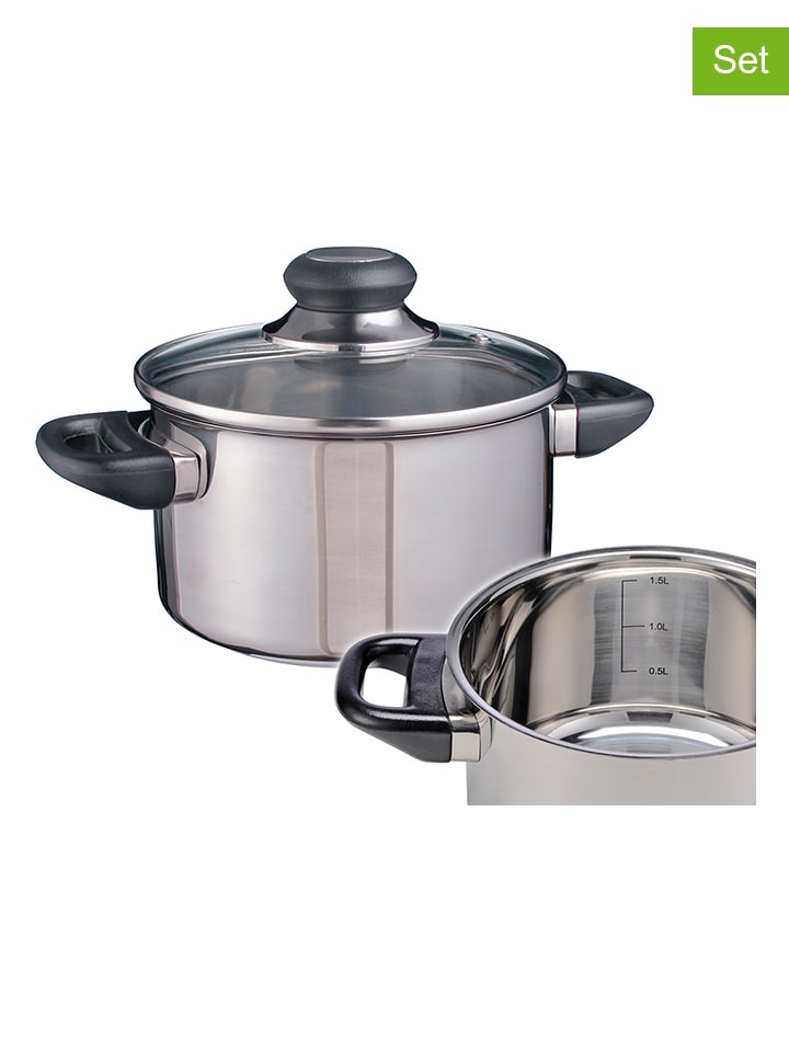 Chefware 2tlg. Edelstahl-Kochtopf 