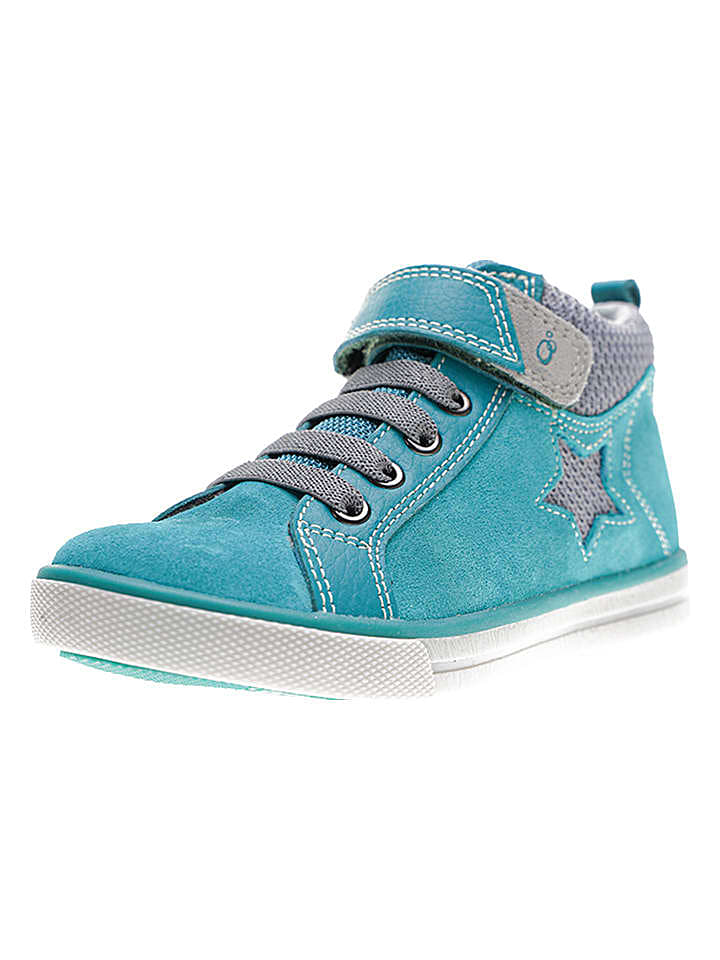 lamino Leder-Sneakers in Türkis günstig kaufen 32