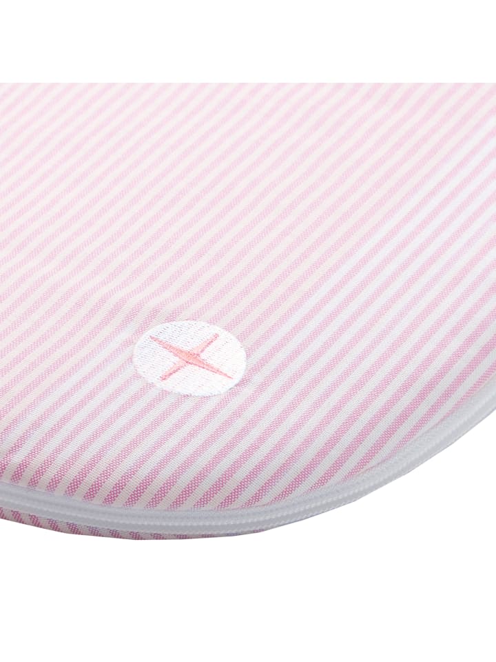 nordic coast company  Schlafsack Rosa Weiß gestreift günstig kaufen 110