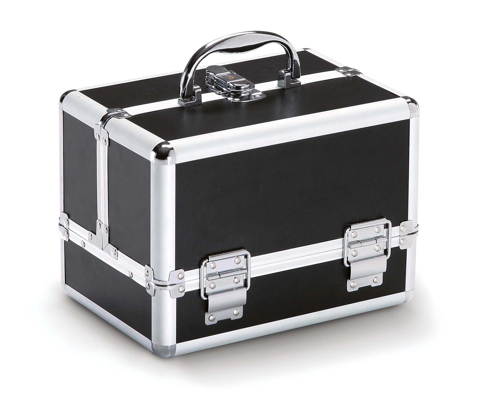 Kosmetex Kosmetikkoffer 26x18x19 cm Tragbare Werkzeugkoffer, Small Black