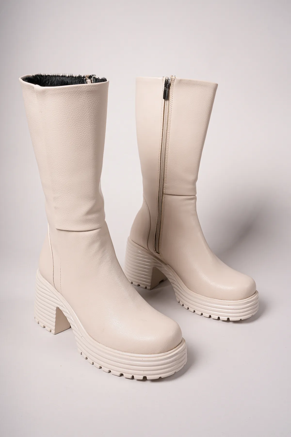 Riccon  Henelra Damenstiefel 0012270 Beige Haut