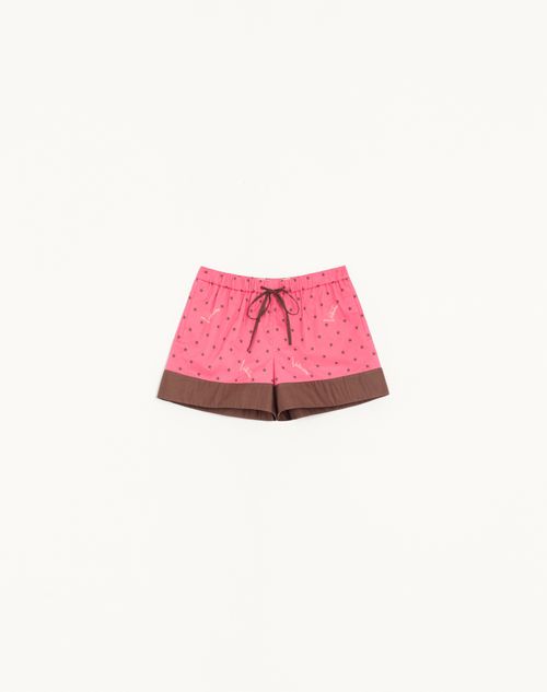Shorts de musselina estrelados