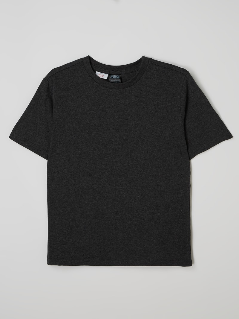 T-Shirt aus Baumwoll-Viskose-Mix in graphit