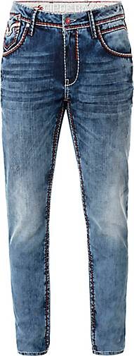 Cipo & Baxx Jeanshose mit kontrastfarbenen Nähten