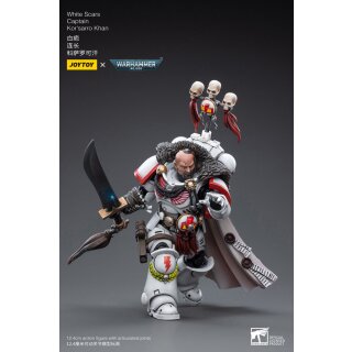 Warhammer 40k Actionfigur 1/18 White Scars Captain Kor'sarro Khan 12 cm