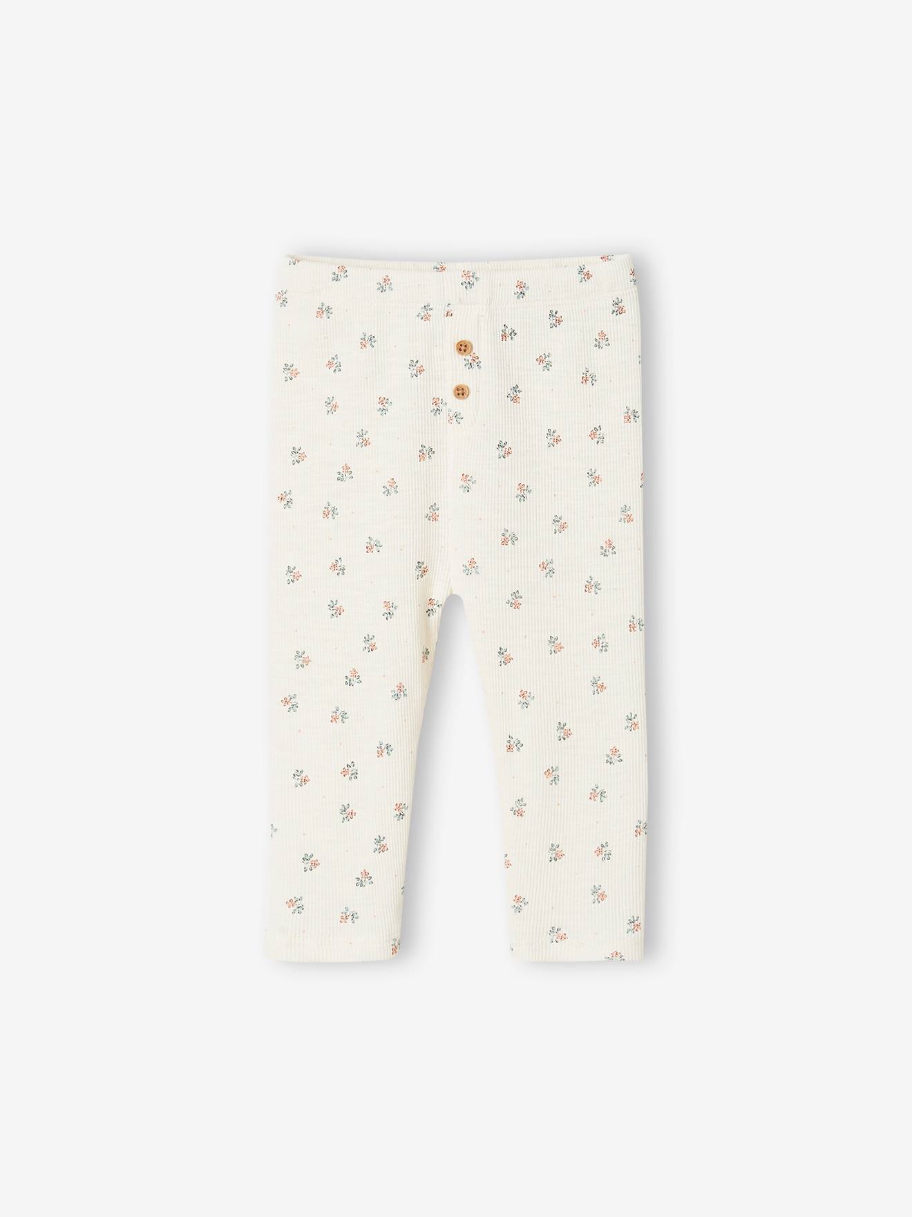 Vertbaudet Baby Leggings Oeko-Tex - beige bedruckt