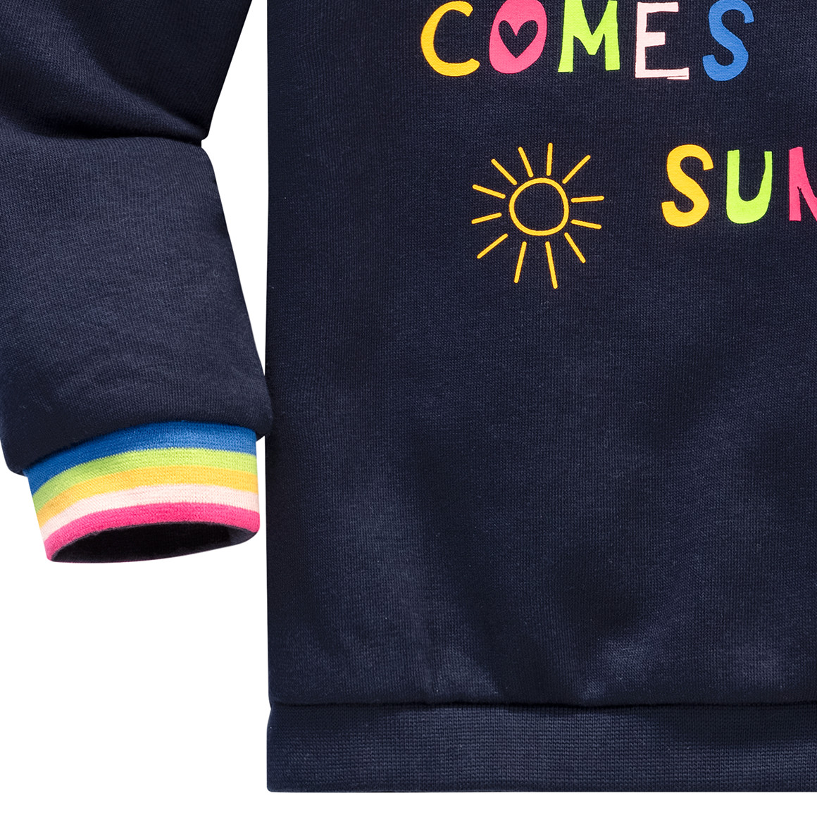 Baby Sweatshirt mit buntem Schriftzug