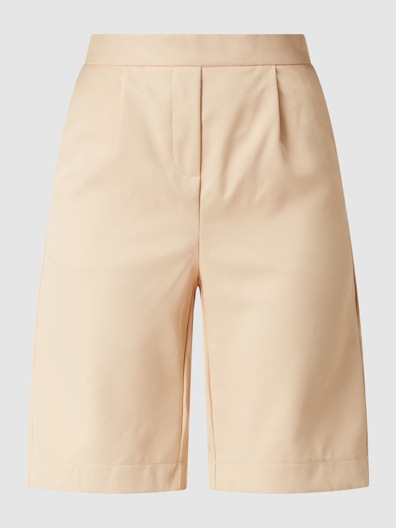 Bermudas mit Bundfalten Modell 'Vagna' in apricot
