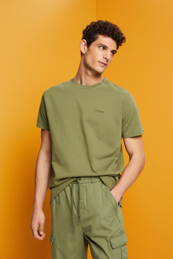 T-Shirt mit Logostickerei
