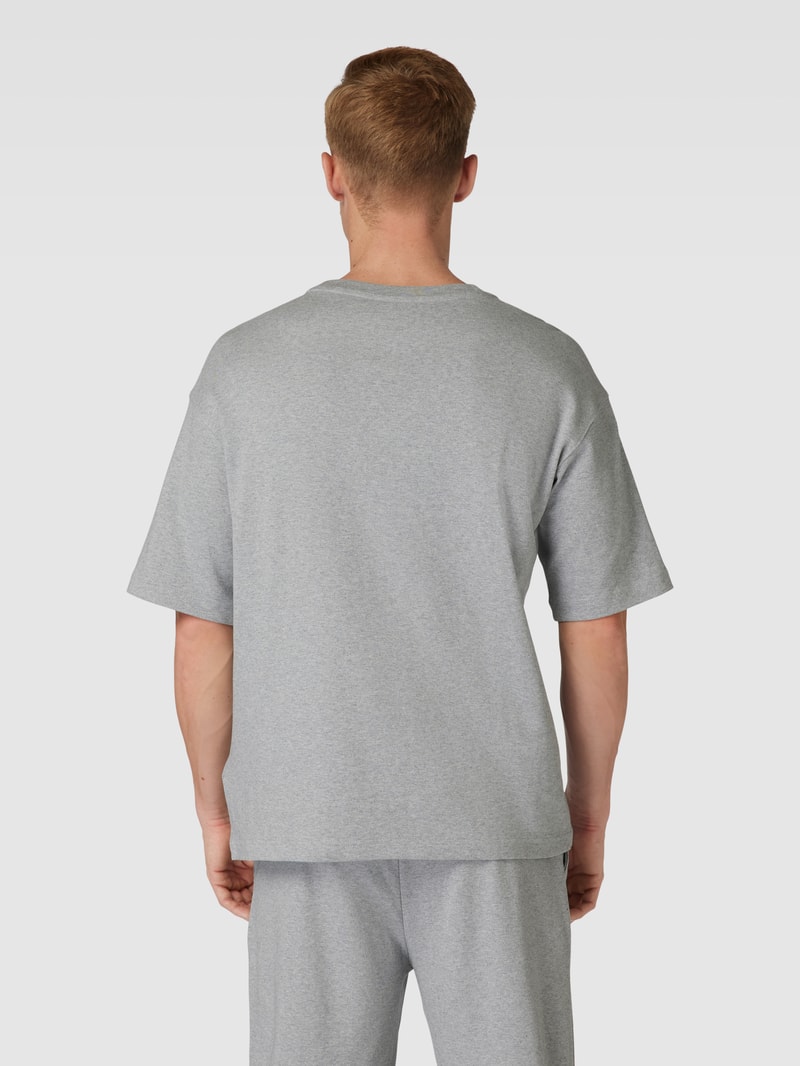 Trainingsanzug mit Label-Stitching in mittelgrau meliert