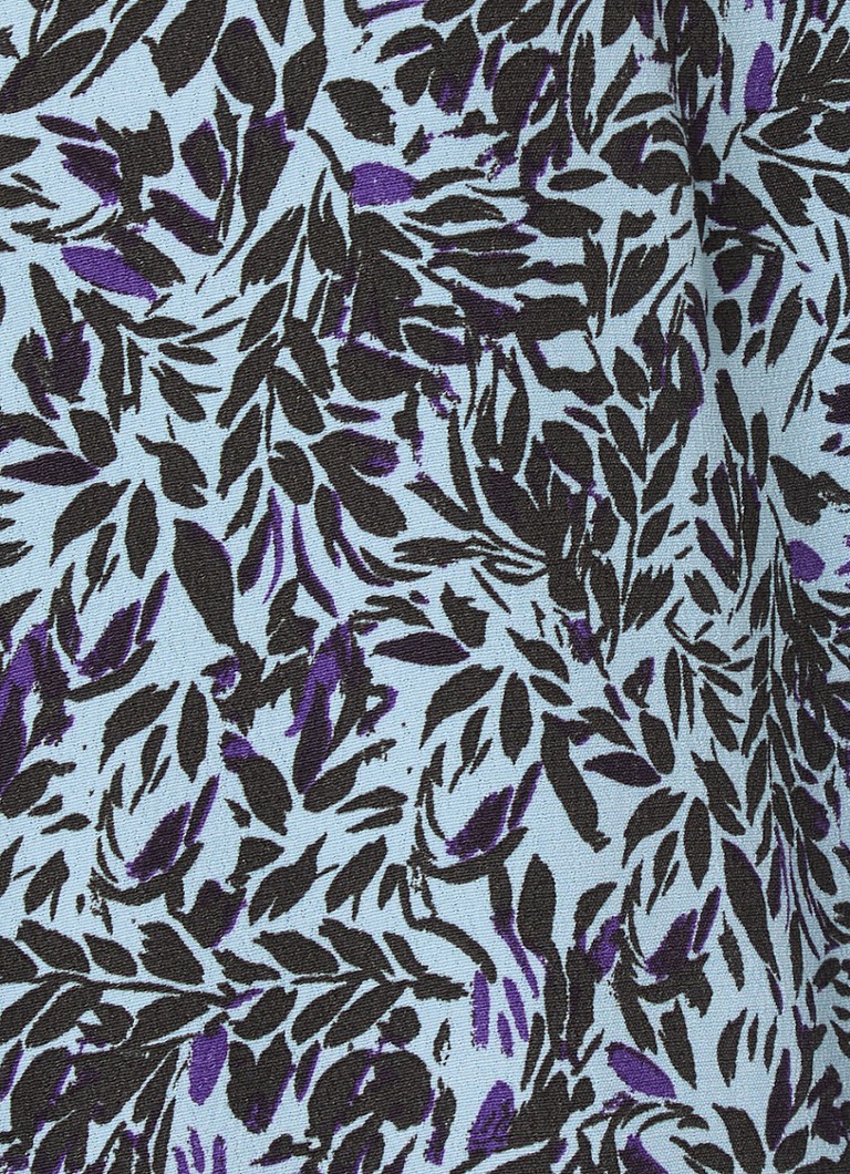 Marc O'Polo Denim Blouse with print and V-neck