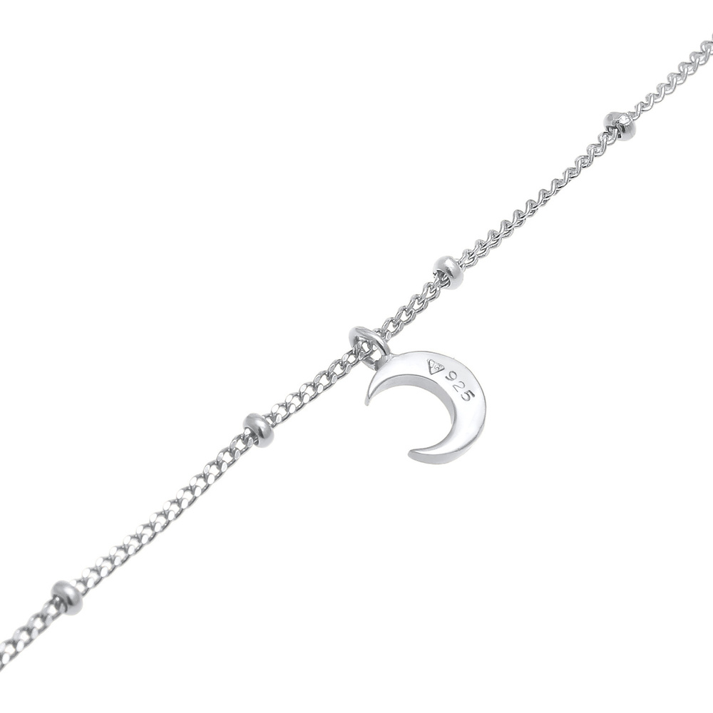 Elli Elli Collier Femmes Choker Boule Demi-lune Astro en Argent Sterling 925 collier