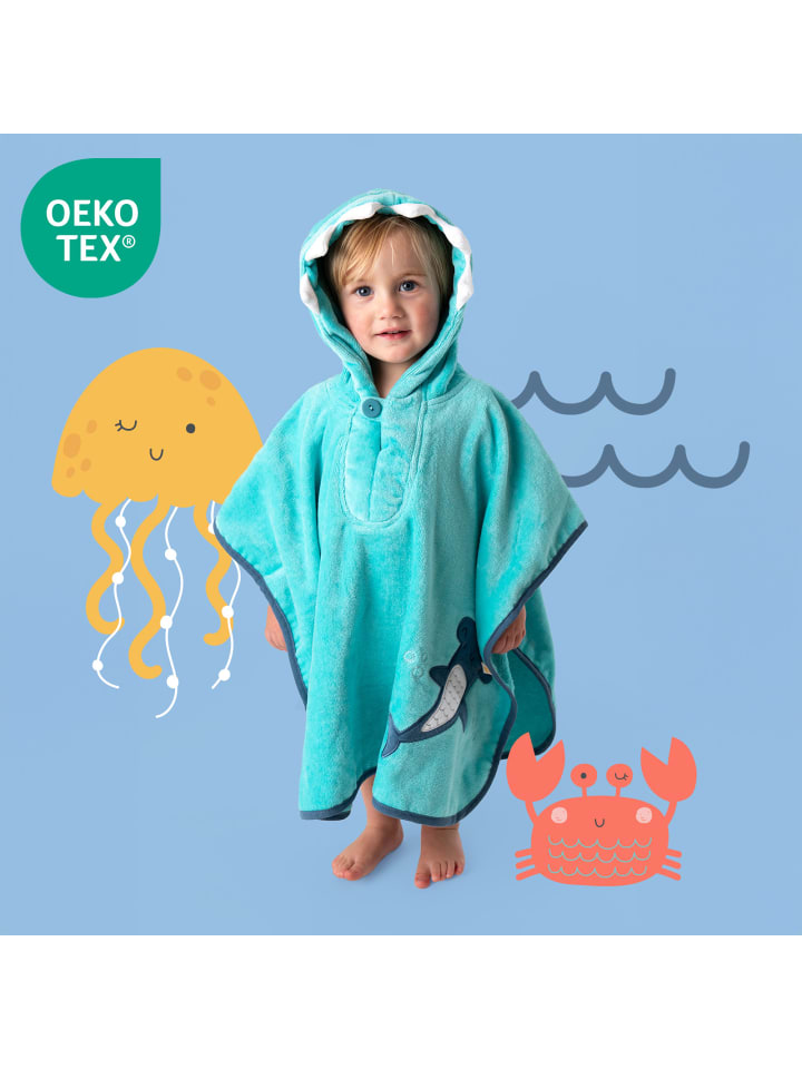 Schlummersack Frottee Badeponcho in Hellblau günstig kaufen 1-3 Jahre