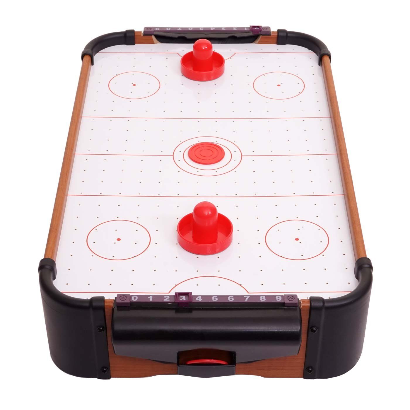 MCW Air-Hockeytisch MCW-J10, Handgriffe mit Filzunterlage, Gebläsemotor für den Luftstrom