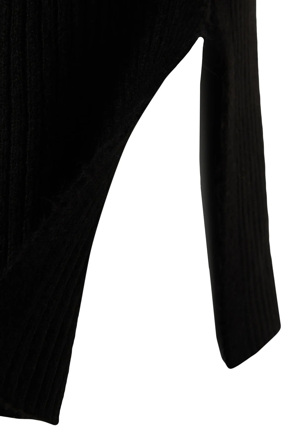 Trendyol Collection  Schwarzes, weich strukturiertes Strickoberteil- und -unterteil-Set mit Rock TWOAW23AU00217