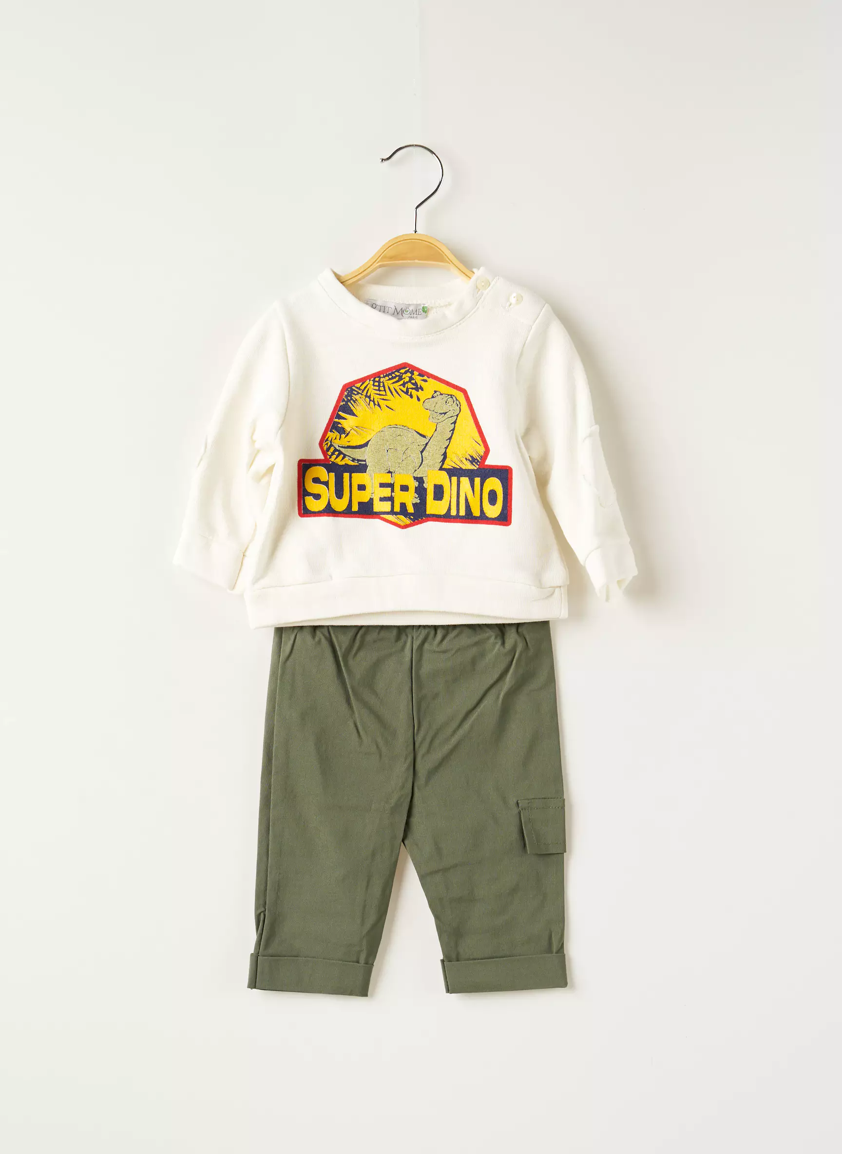 P Tit Mome Ensembles Pantalon Garcon couleur vert