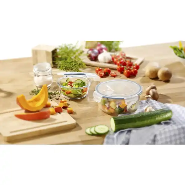 2er Set Mikrowellengeschirr rund