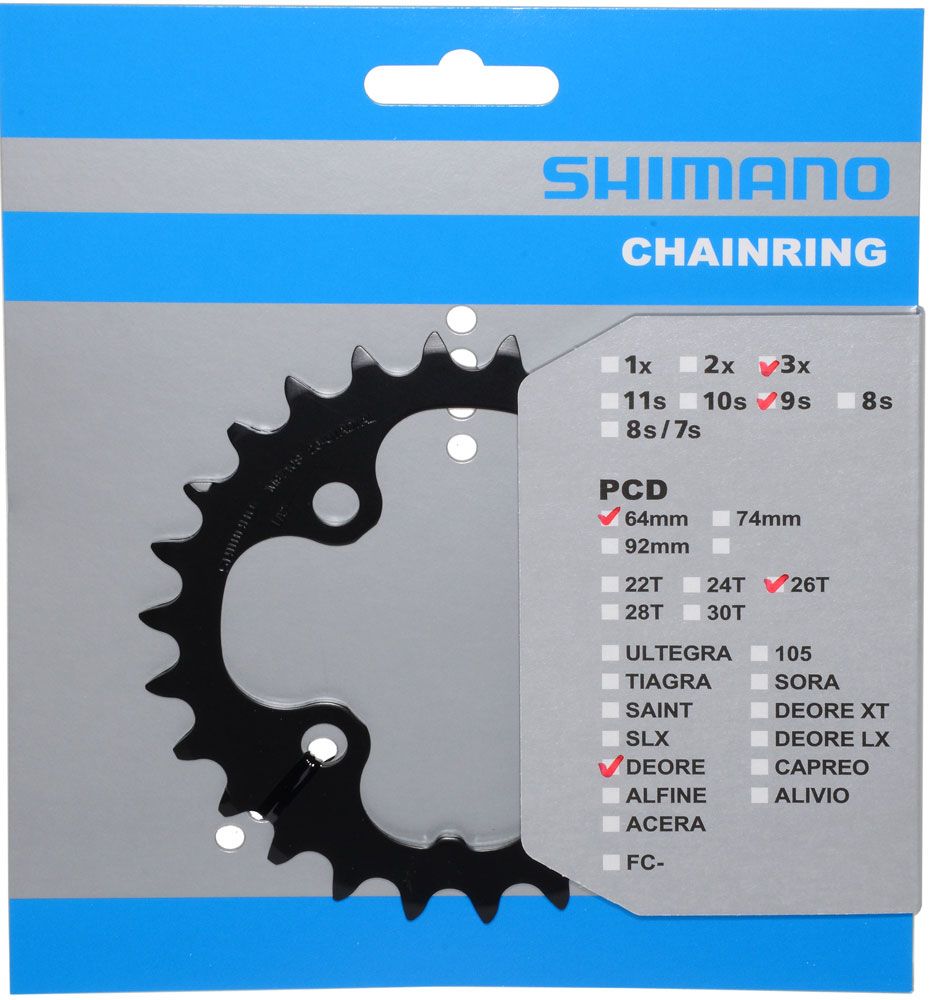Shimano Kettenblatt Deore FC-M590/591 26 Zähne