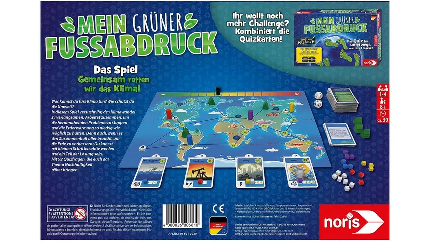 Noris Spiele - Mein grüner Fußabdruck - Das Spiel