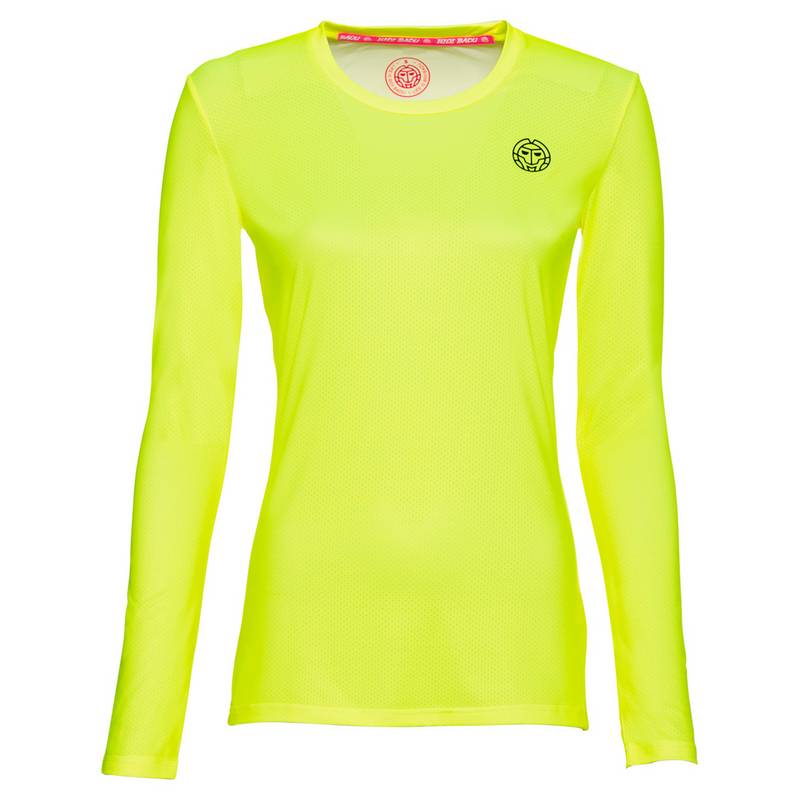 BIDI BADU Pia Tech Roundneck Longsleeve Tennisshirt Damen