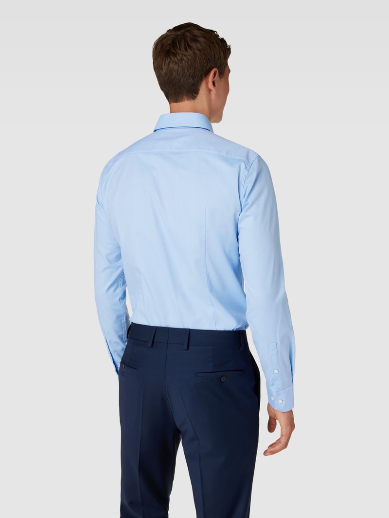 Slim Fit Business-Hemd mit Kentkragen Modell 'HANK' in bleu