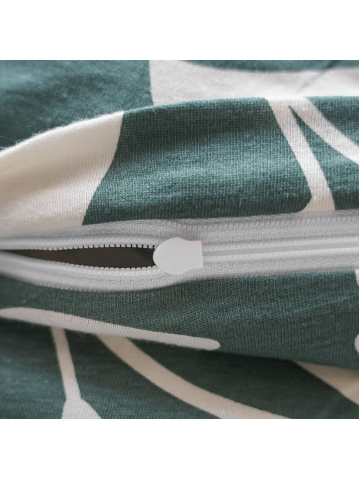 COFI 1453 Bettwäsche 100% Baumwolle Jersey – Ganzjahresbettwäsche in Leaf Green günstig kaufen