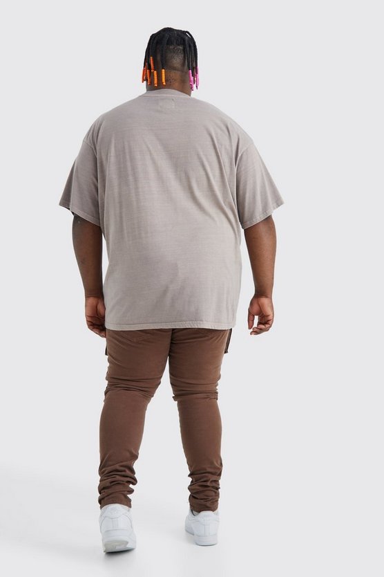 Plus Skinny Hose mit Cargo-Taschen