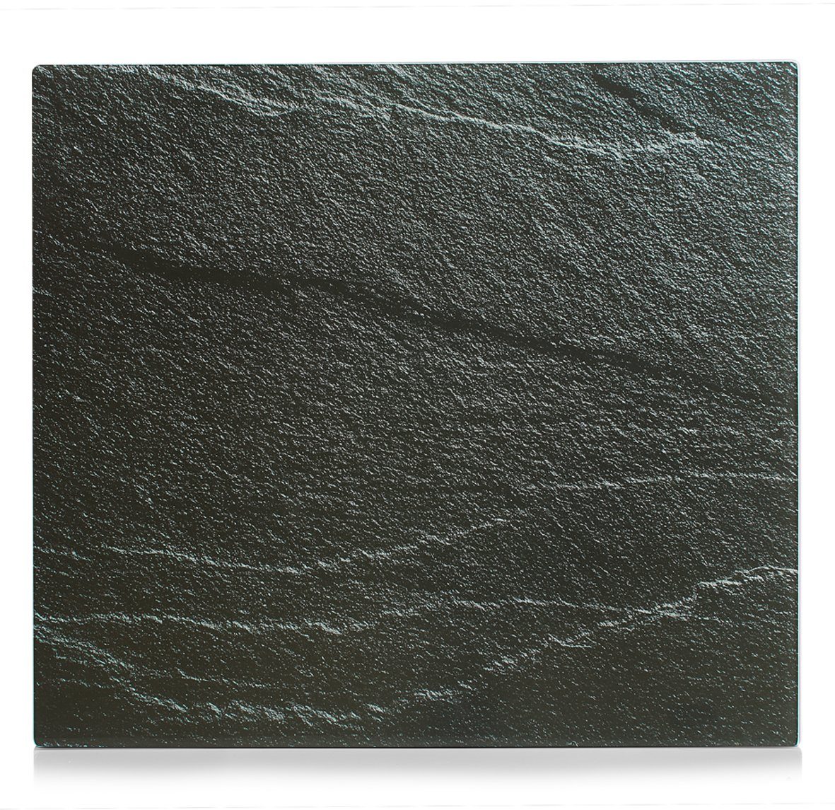 Zeller Present Herdblende-/Abdeckplatte Schiefer, Glas, (1 tlg), Silikonfüßen