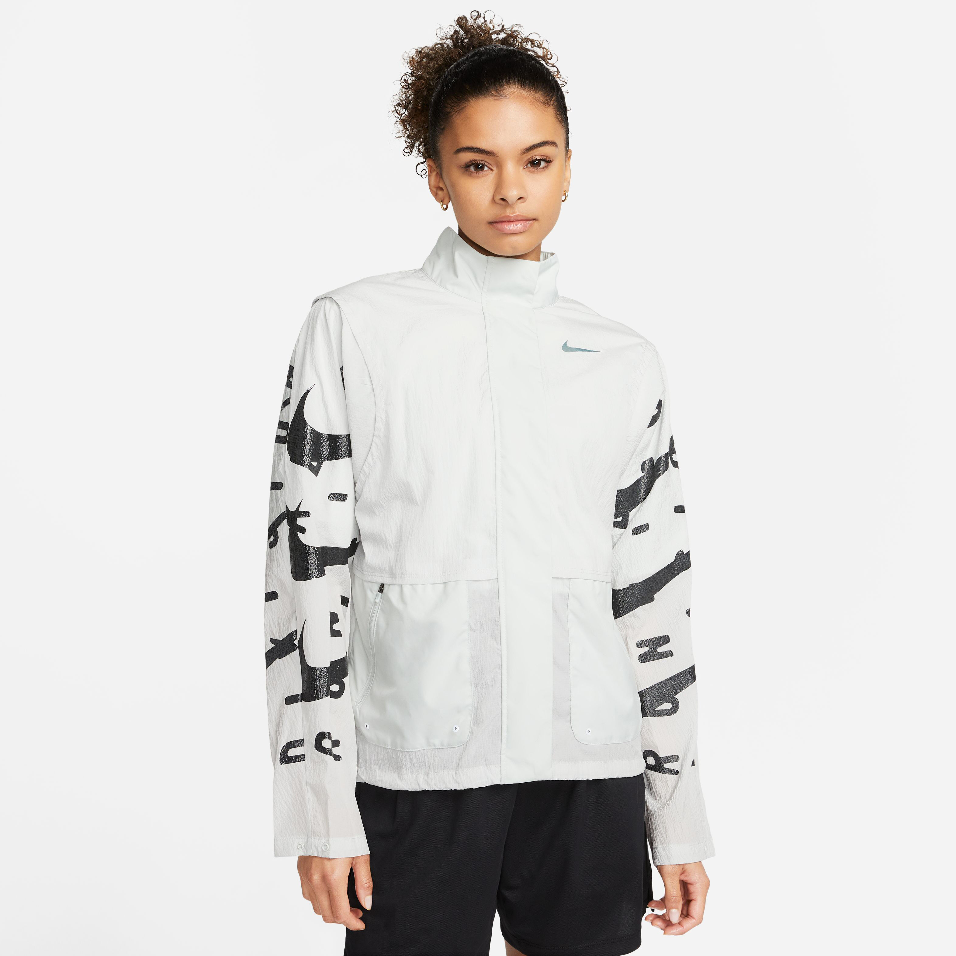 TF Run Division Laufjacke Damen - Weiß, Schwarz