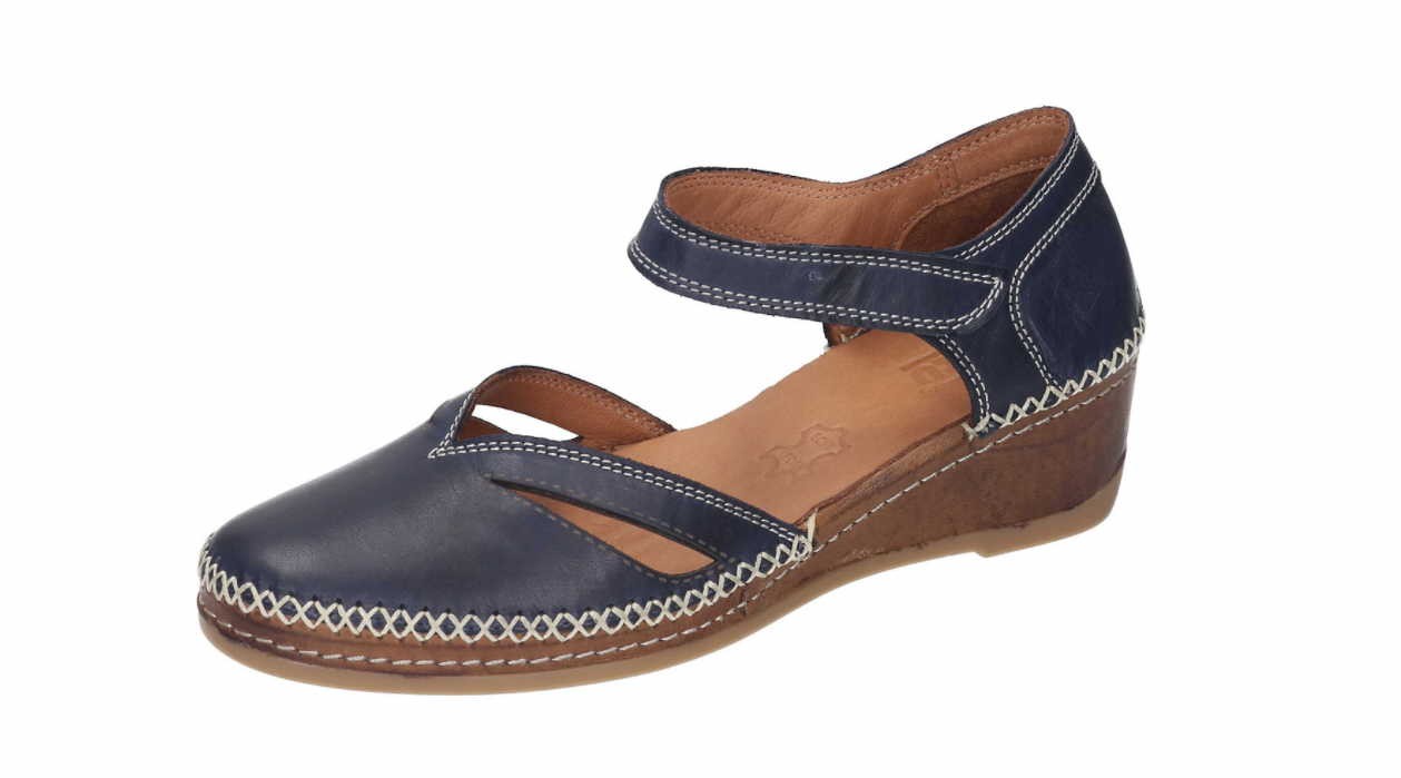 MANITU Keilsandalen blau