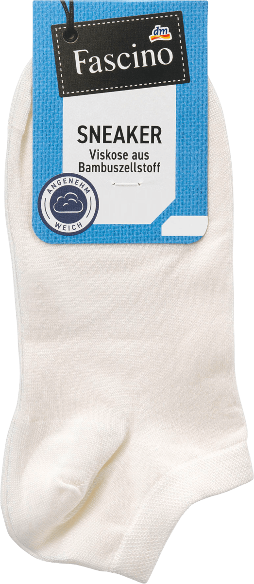 Sneaker Socken mit Bambus-Viskose weiß Gr. 35-38, 1 St