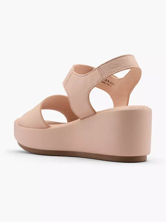 5th Avenue Leder Keilsandalette
