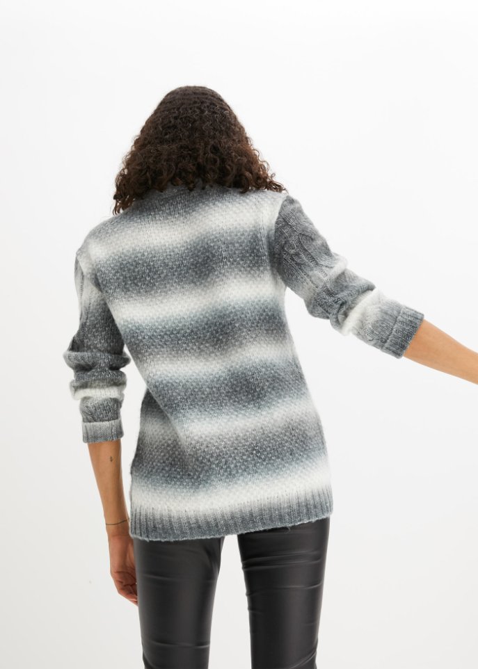 Pullover in Melange-Optik