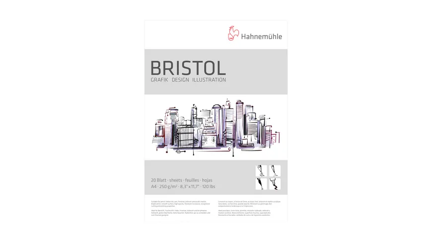 Hahnemühle Bristolkarton a4 20 Blatt