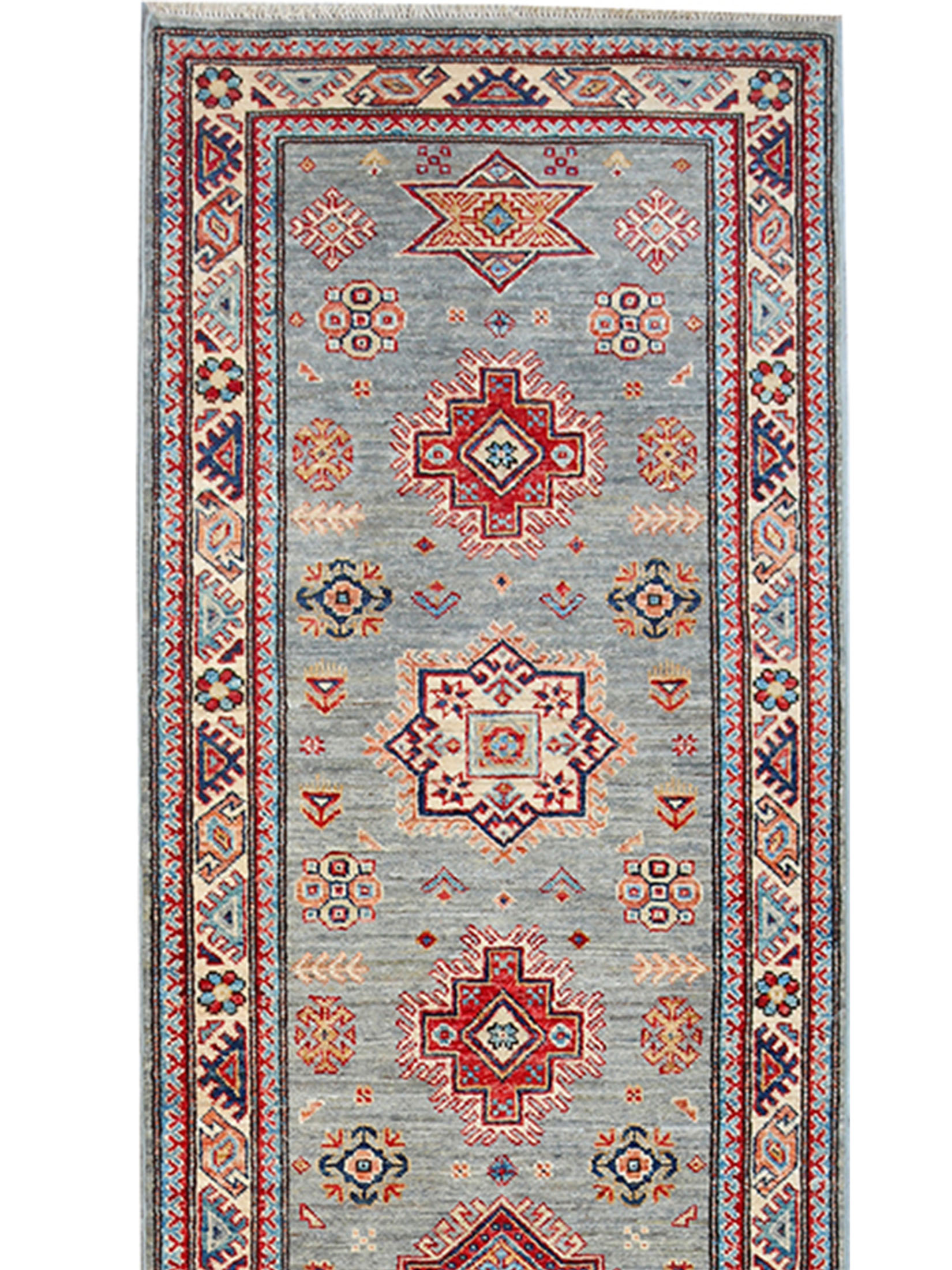 Kazak Ghazni ca. 282 x 81 cm, Unikat / Einzelstück