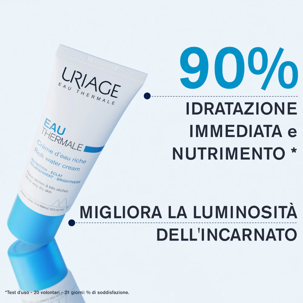 Cremă hidratantă bogată în hidratare facială EAU THERMALE - Cremă de față hidratantă de zi