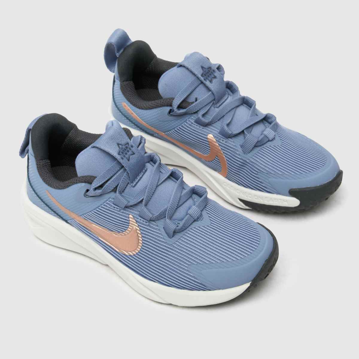 Nike grå Star Runner 4 flickor junior träningsskor