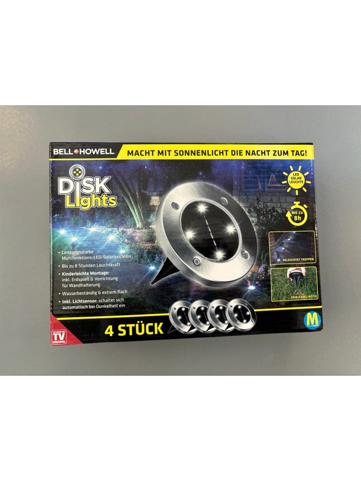 MediaShop Leuchte Disk Lights (4 Stück) in Silber günstig kaufen onesize