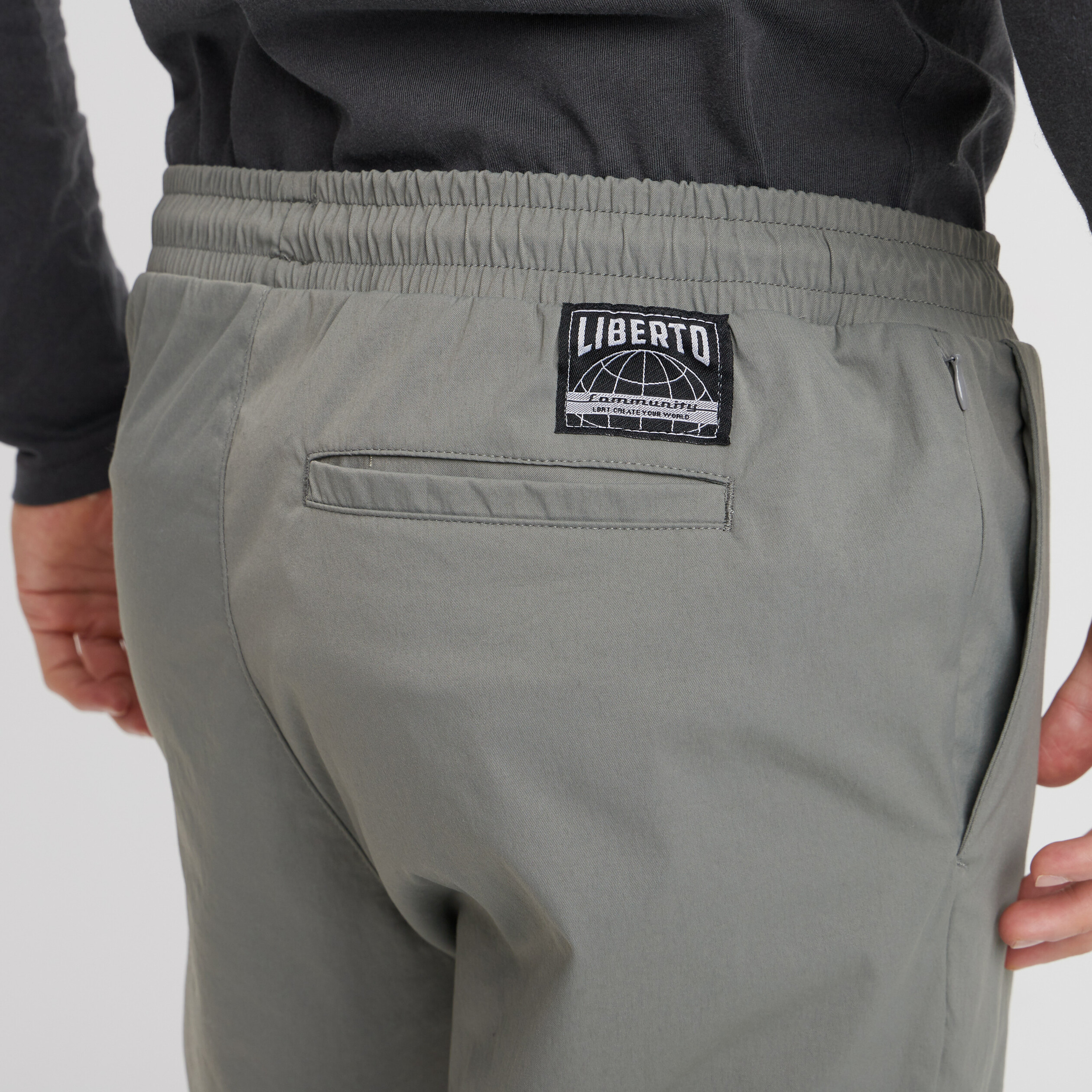 Pantalon de jogging taille à coulisse vert kaki homme | La Halle