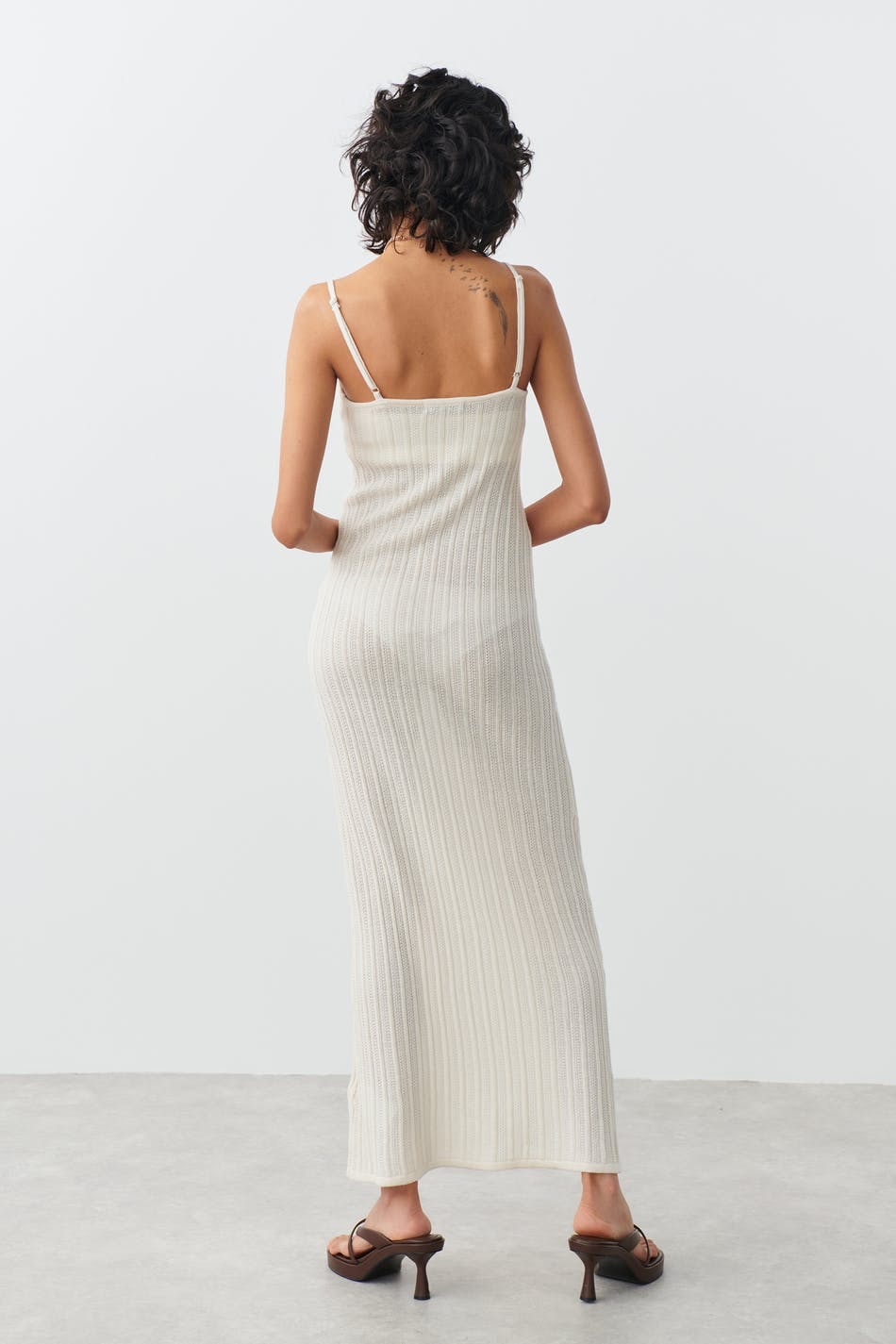 Knitted midi dress