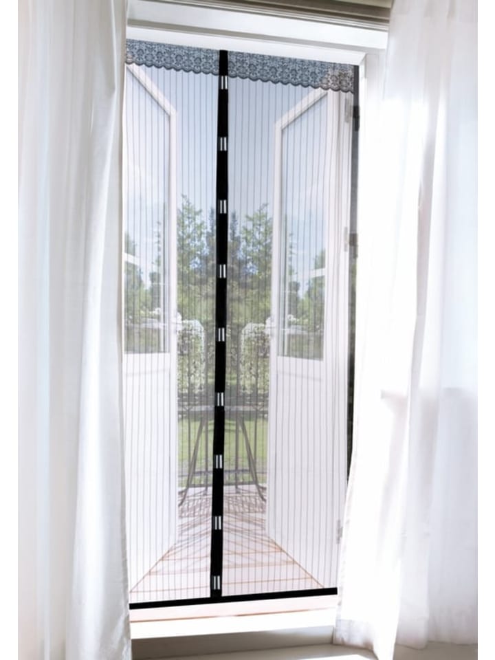 EASYmaxx Moskitonetz Magnetverschluß schwarz 90x210cm günstig kaufen onesize