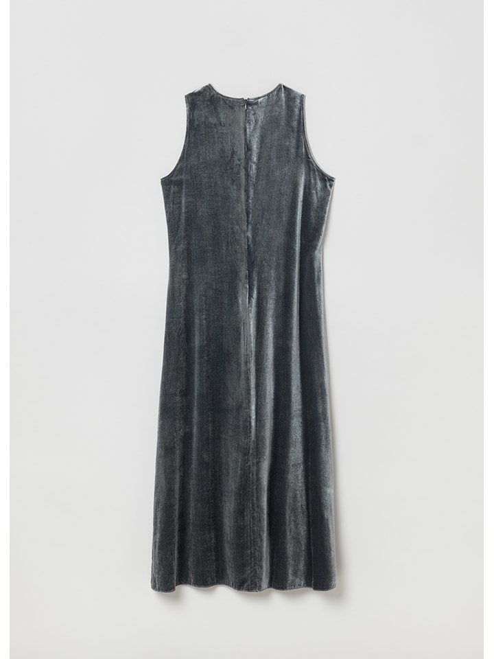 STEFANEL Samtkleid in Anthrazit günstig kaufen