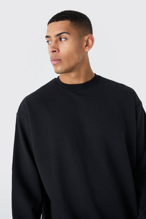 Basic Oversized Crew Neck Sweatshirt