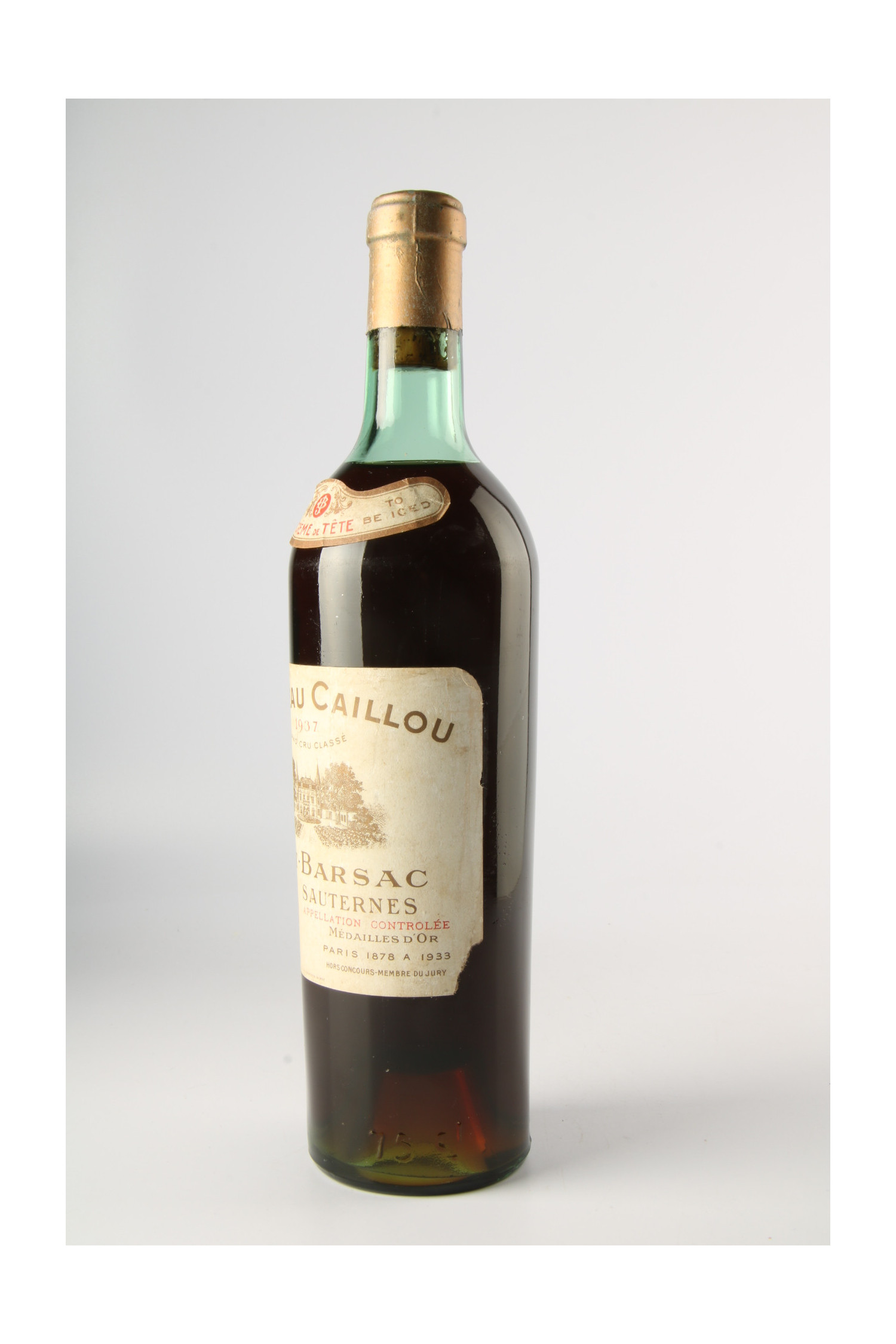 Château Caillou Crème De Tête 1937, Sauternes