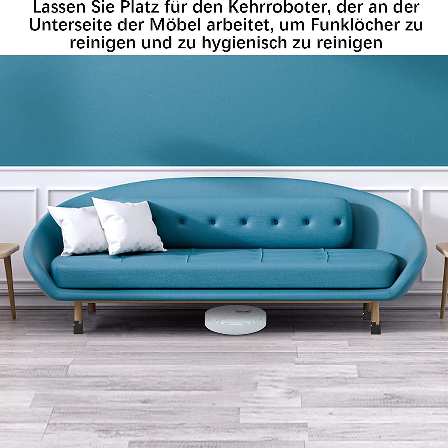 TOPMELON Möbelfuß 4er Tischbeine Für Fußbreite 2.2-4.2cm Sofa Bett Schränke