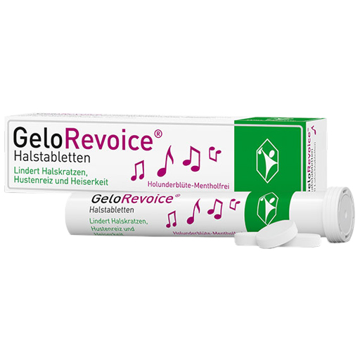 GELOREVOICE Halstabletten Holunderbl.-Mentholfrei  20 St  Lutschtabletten