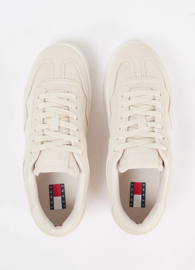 Teniși din piele întoarsă Tommy Hilfiger cu talpă cu platformă.