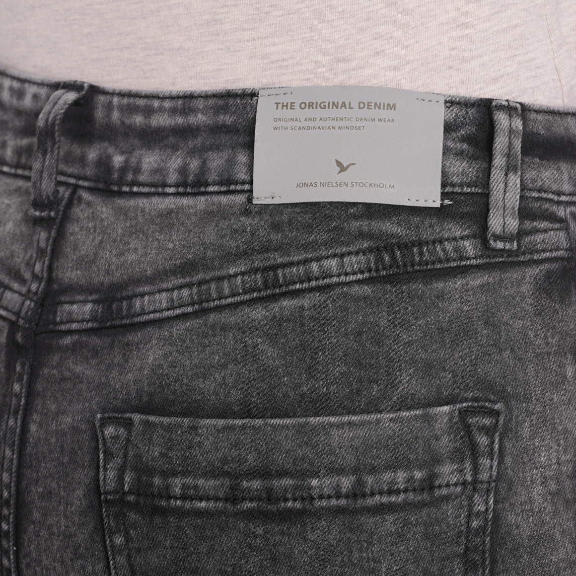 Damen Straight-Jeans mit Used-Waschung